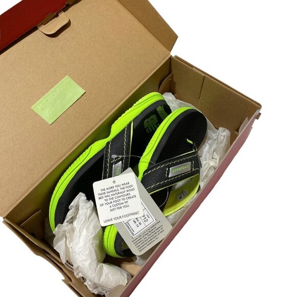 NEW BALANCE Kids Mojo Thong Black/Lime - Picture 9 of 9